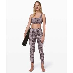 LULULEMON Wunder Under Hi-Rise Tight 25" Dual Shibori White Gray 8